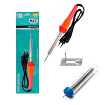 Kit Ferro De Solda 30w 127v 360c + Estanho 15g 1.0mm - Mxt Kit Ferro De Solda 30w 127v 360c + Estanho 15g 1.0mm - Mxt