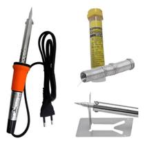 Kit Ferro de Solda 60W 220V com Estanho 15g Eda