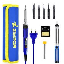 Kit Ferro De Solda Ajuste Digital Profissional Capa Maleta 110v Kit Ferro De Solda Ajuste Digital Profissional Capa Maleta 110v
