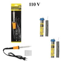 Kit Ferro De Solda De Solda + 2 Tubete Em Fio 30W 110V Cód. 621 Kit Ferro De Solda De Solda + 2 Tubete Em Fio 30W 110V Cód. 621