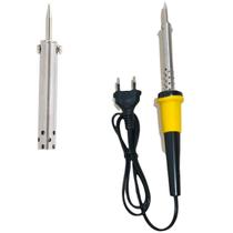 Kit Ferro De Solda Soldar Soldador 110v ou 220v 40w ou 60w Com Estanho