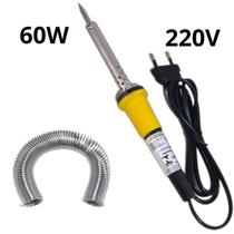 Kit Ferro De Solda Soldar Soldador 110v ou 220v 40w ou 60w Com Estanho Reforçado