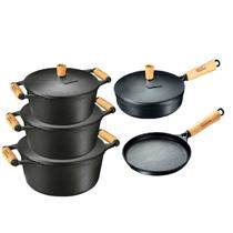 Kit Ferro Fundido Panela Mineira Caçarolas Frigideira e Tapioqueira Kit Ferro Fundido Panela Mineira Caçarolas Frigideira e Tapioqueira