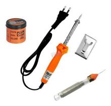 Kit Ferro Solda Suporte Pasta Solda C/ Estanho Premium