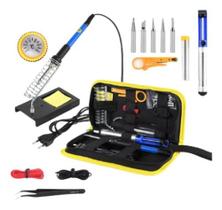 Kit Ferro Solda Tubete Estanho C/ Resina Sugador Solda 110v Kit Ferro Solda Tubete Estanho C/ Resina Sugador Solda 110v