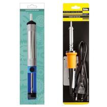 Kit Ferro Soldar Profissional 30w 220v + 1 Sugador Eda Kit Ferro Soldar Profissional 30w 220v + 1 Sugador Eda