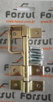 Kit Ferrolho Tranca Trinco Com Alça 10cm N-1 Forsul Dourado