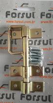 Kit Ferrolho Tranca Trinco Com Alça 15cm N-2 Forsul Dourado