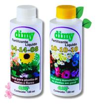 Kit Fertilizante 10-10-10 + 04-14-08 Concentrado Dimy Jardim