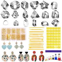 Kit Fesorsi com 772 peças para fazer brincos de argila polimérica Kit Fesorsi com 772 peças para fazer brincos de argila polimérica