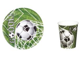 Kit Festa 10 Copos 10 Pratos Futebol Gol Silver Festas - Inspire sua Festa Loja Kit Festa 10 Copos 10 Pratos Futebol Gol Silver Festas - Inspire sua Festa Loja