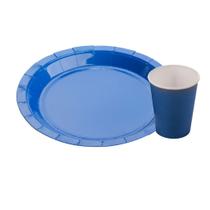 Kit Festa 10 Pratos + 10 Copos De Papel Ecológico Várias Cores - Original Silver