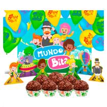 Kit festa 132 pçs Decoração Mundo bita anive mais completo