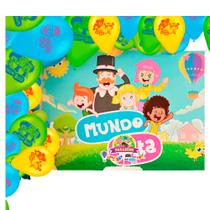 Kit Festa 26Pçs Decoração Mundo Bita Painel + 25 Bexigas Kit Festa 26Pçs Decoração Mundo Bita Painel + 25 Bexigas