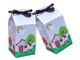 Kit Festa 40 Caixinhas Milk Lembrancinhas Os três Porquinhos Decoração Kit Festa 40 Caixinhas Milk Lembrancinhas Os três Porquinhos Decoração