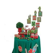 kit Festa 82 Unidades blocos Personalizado Decoração Mesa NF