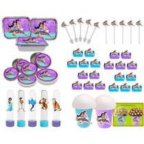 Kit Festa Aladdin e Jasmine 160 Peças (20 pessoas) - Produto artesanal