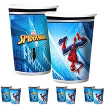 Kit Festa Aniversário 16 Copos Homem Aranha Spiderman