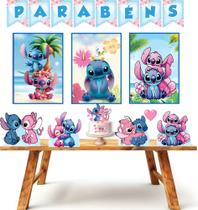 Kit Festa Aniversário Só 1 Bolinho Lilo e Angel Kit Festa Aniversário Só 1 Bolinho Lilo e Angel