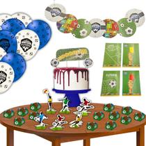 Kit Festa Apaixonados Por Futebol 62 Peças Comemoração Aniversário Festcolor