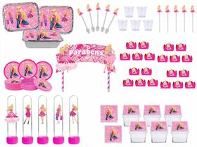 Kit Festa Barbie 121 peças (10 pessoas)