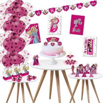 Kit Festa Barbie Decoração Festa Infantil Aniversario 90 UN - festcolor