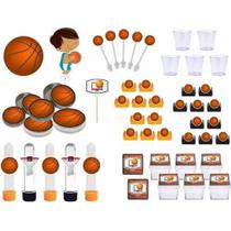 Kit Festa Basquete Ball 103 Peças (10 pessoas)