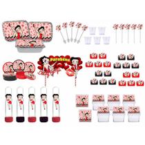 Kit festa Betty Boop 121 peças (10 pessoas)