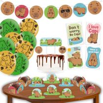 Kit Festa Capivara 62 Peças Comemoração Aniversário Colorido Criança Adulto - Festcolor Kit Festa Capivara 62 Peças Comemoração Aniversário Colorido Criança Adulto - Festcolor