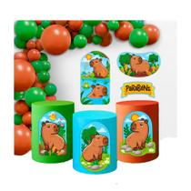 Kit festa Capivara Decoração Aniversário completa 6pçs EVA Kit festa Capivara Decoração Aniversário completa 6pçs EVA