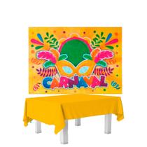 Kit festa Carnaval Decoração Aniversário Toalha + Painel Kit festa Carnaval Decoração Aniversário Toalha + Painel