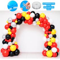 Kit Festa Carros Decoração Aniversário Arco 225 Balões Kit Festa Carros Decoração Aniversário Arco 225 Balões