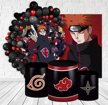 Kit Festa Casado Painéis + Capa Para Cilindros Akatsuk 02-IMPAKTO VISUAL Kit Festa Casado Painéis + Capa Para Cilindros Akatsuk 02-IMPAKTO VISUAL