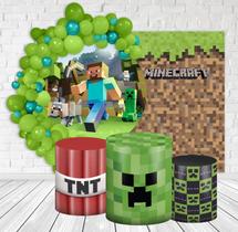 Kit Festa Casado Painéis + Capa Para Cilindros Bloquinhos de Jogos 02-IMPAKTO VISUAL