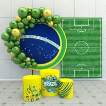 Kit Festa Casado Painéis + Capa Para Cilindros Brasil -IMPAKTO VISUAL