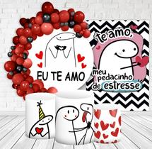 Kit Festa Casado Painéis + Capa Para Cilindros Flork MEU PEDACINHO DE ESTRESSE -IMPAKTO VISUAL Kit Festa Casado Painéis + Capa Para Cilindros Flork MEU PEDACINHO DE ESTRESSE -IMPAKTO VISUAL