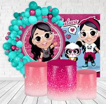 Kit Festa Casado Painéis + Capa Para Cilindros Luluca -IMPAKTO VISUAL Kit Festa Casado Painéis + Capa Para Cilindros Luluca -IMPAKTO VISUAL