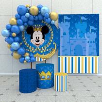Kit Festa Casado Painéis + Capa Para Cilindros Mickey Realeza -IMPAKTO VISUAL Kit Festa Casado Painéis + Capa Para Cilindros Mickey Realeza -IMPAKTO VISUAL