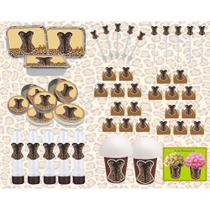 kit festa Chá de Lingerie Oncinha 160 peças (20 pessoas) - Produto artesanal