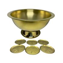 Kit Festa Champanheira e Porta Copos Fineza - Aço Inox Kit Festa Champanheira e Porta Copos Fineza - Aço Inox