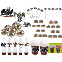 Kit Festa Como Treinar Seu Dragão 265 Peças (30 pessoas) - Produto artesanal