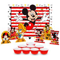 Kit festa completo 107 pçs decoração Mickey Mouse Festa Kit festa completo 107 pçs decoração Mickey Mouse Festa