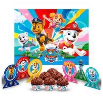 Kit festa completo 107 pçs decoração Patrulha Canina