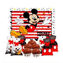 Kit festa completo 113pçs decoração Mickey Mouse Festa
