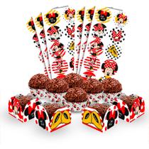 Kit festa Completo 180 pçs Decoração Minnie mouse Disney