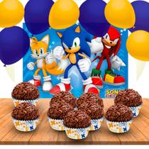 Kit Festa Completo 201 Pçs Decoração Sonic Aniversário