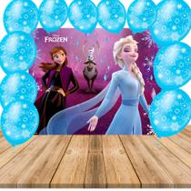 Kit festa completo 26 peçs decoração Frozen festa completa