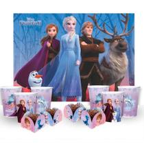 Kit Festa Completo 63 Pçs Decoração Frozen Aniversário