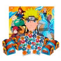 Kit festa completo 71 pçs Decoração festa Naruto aniversário Kit festa completo 71 pçs Decoração festa Naruto aniversário