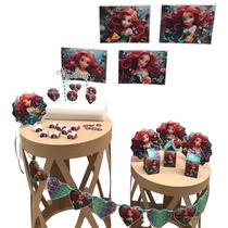 Kit Festa Completo Fundo do Mar Sereia Ariel: Decoração, Lembraninhas